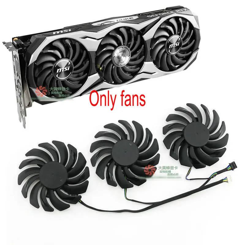 Original Graphics Cards Cooling Fan for MSI RTX2080ti RTX2080 RTX2070 DUKE  PLD09210S12HH