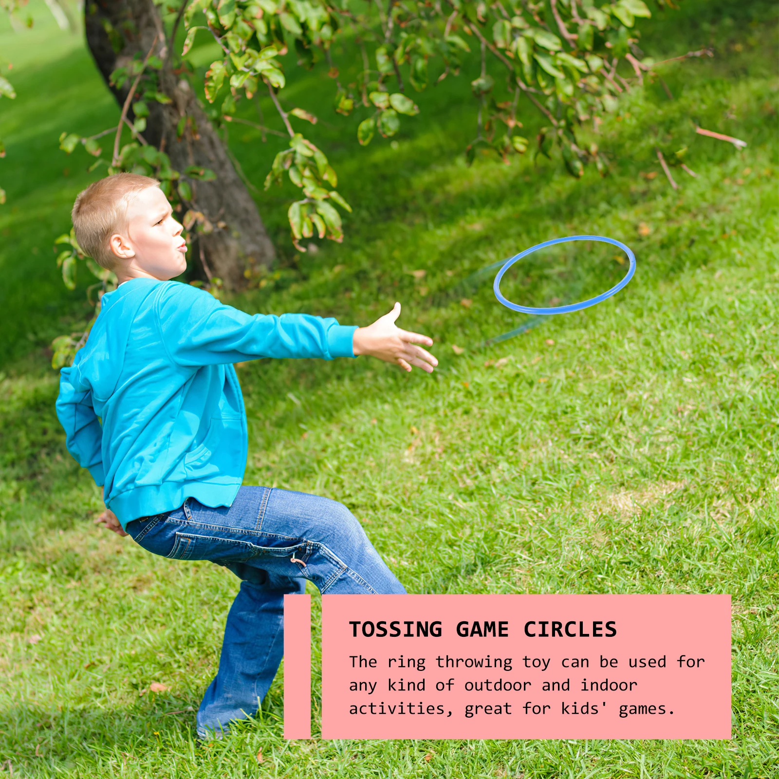

20pcs Tossing Plastic Thicken Throw Circles Outdoor Thicken Tossing Circles Indoor Family Party Coordination Exercise