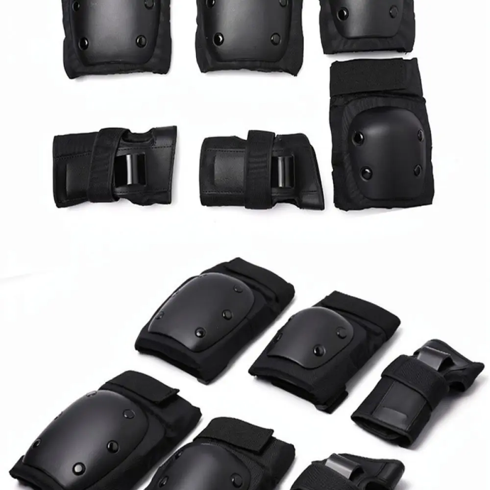 For BKUBA Protective Gear Set Knee Pads Elbow Guards Wrist Braces For Skateboard Roller Skate Skiing Safety Sports