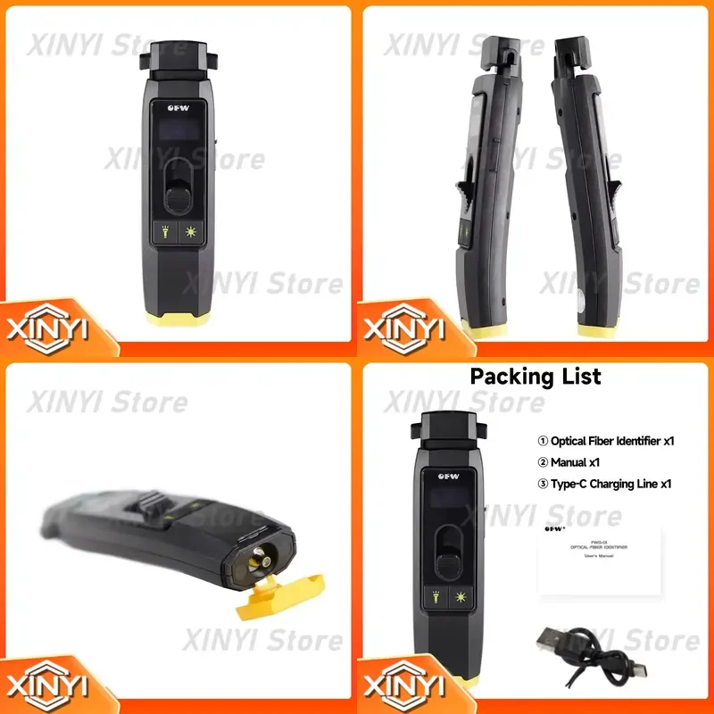 Optical Fiber Identifier Live Fiber Optical Identifier FWD-01 with 10mw Visual Fault Locator
