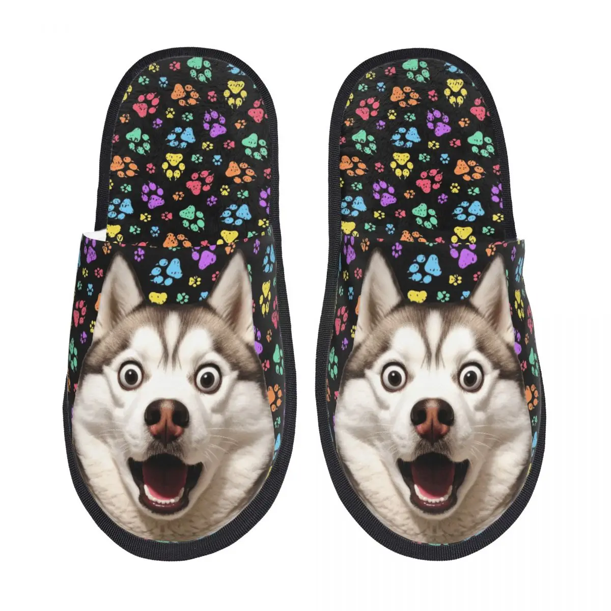 Pantuflas Personalizadas con Cara de Perro o Gato, Pantuflas de Casa para Mujer, Cómodas, de Espuma Viscoelástica, para Amantes de los Animales, Pantuflas de Dormitorio