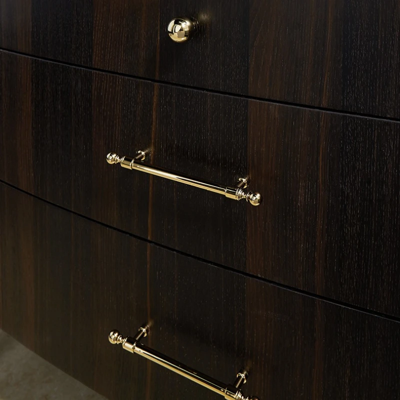 Luxuriöse Küchenschrankgriffe im französischen Stil aus massivem Messing, goldfarben, für Kleiderschränke, Schlafzimmer, Schubladen, modische Möbelgriffe, Möbelbeschläge – Detail 5