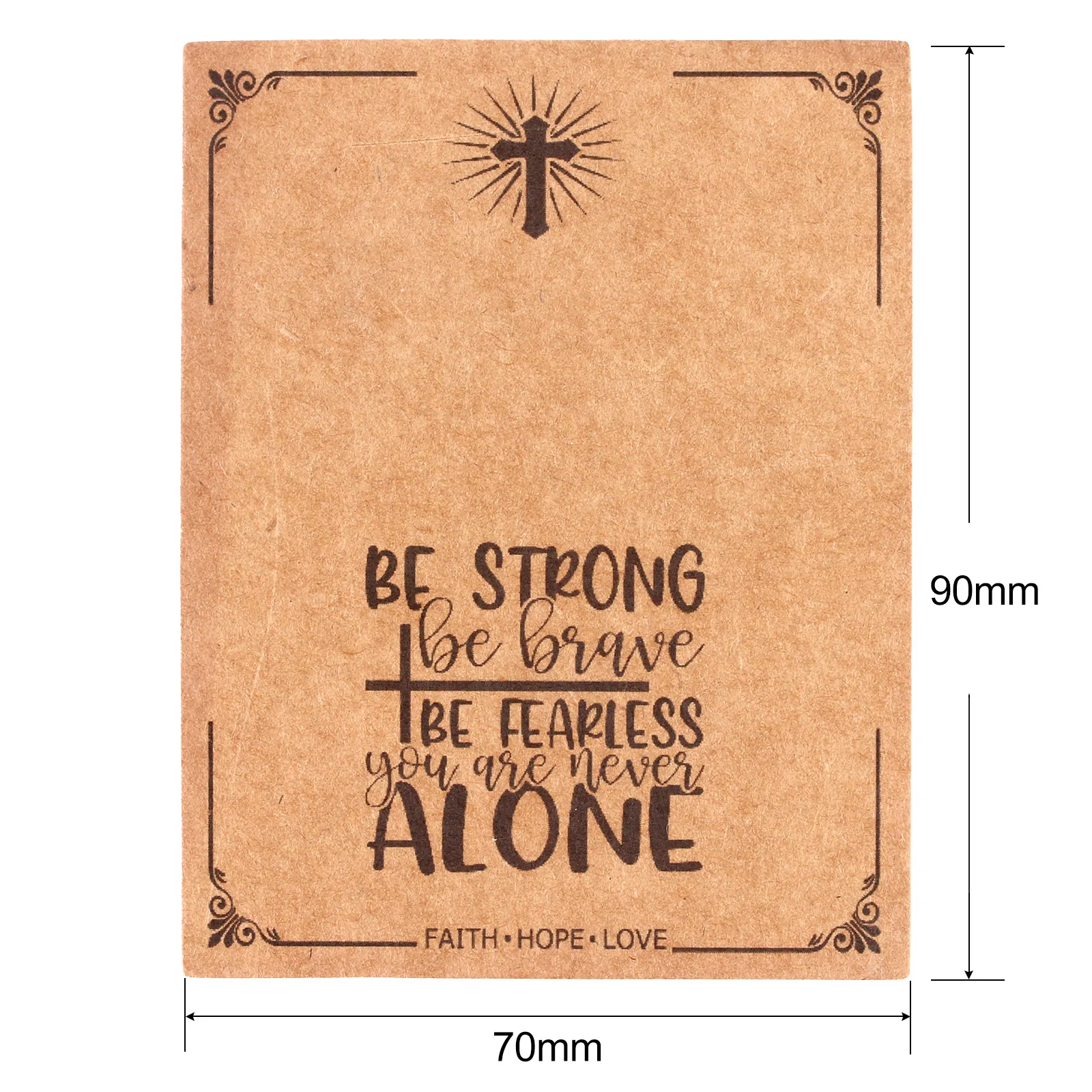 

100 шт. картонных подставок из крафт-бумаги для ювелирных изделий: браслетов, ожерелий, украшений для влюбленных и семьи