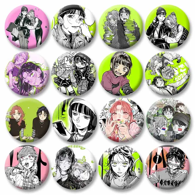 Anime el chico ella se interesó en no era un chico a todos Pin de botón dibujos animados Mitsuki Koga broche insignia bolsa sombrero accesorios de decoración
