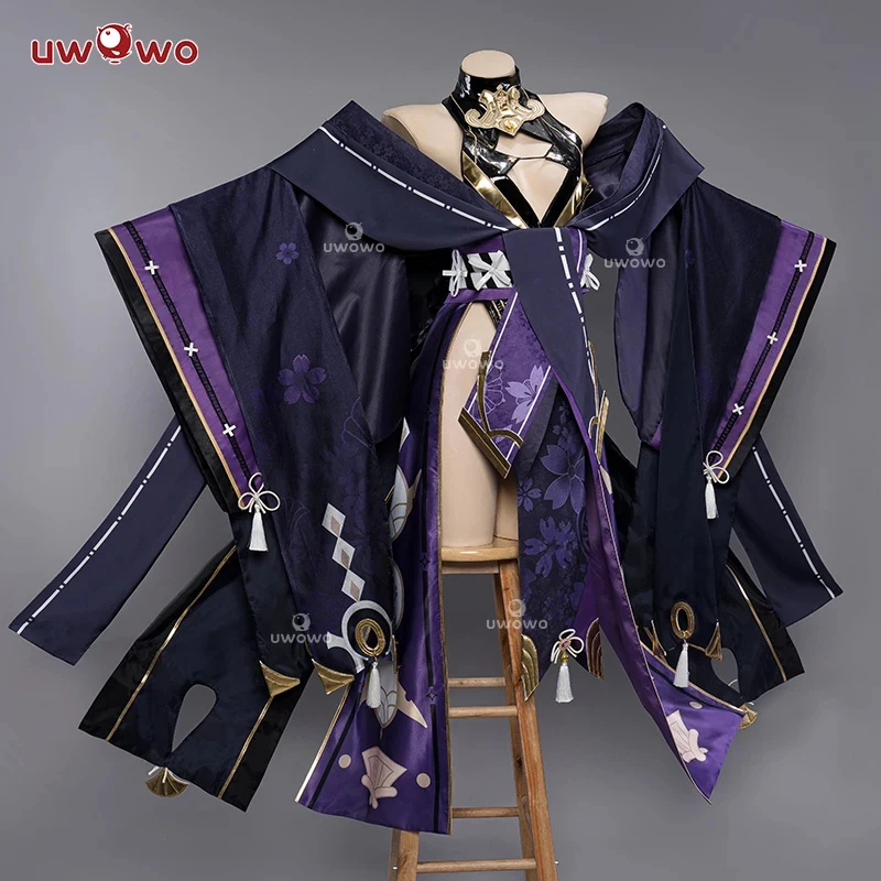 ✠ 2026 ✠   LAST BATCH UWOWO Genshin Impact Fanart Yae Miko Cosplay-Kostüm UWOWOxDISHWASHER1910 Alter Kimono-Stil Halloween-Kostüm ✠