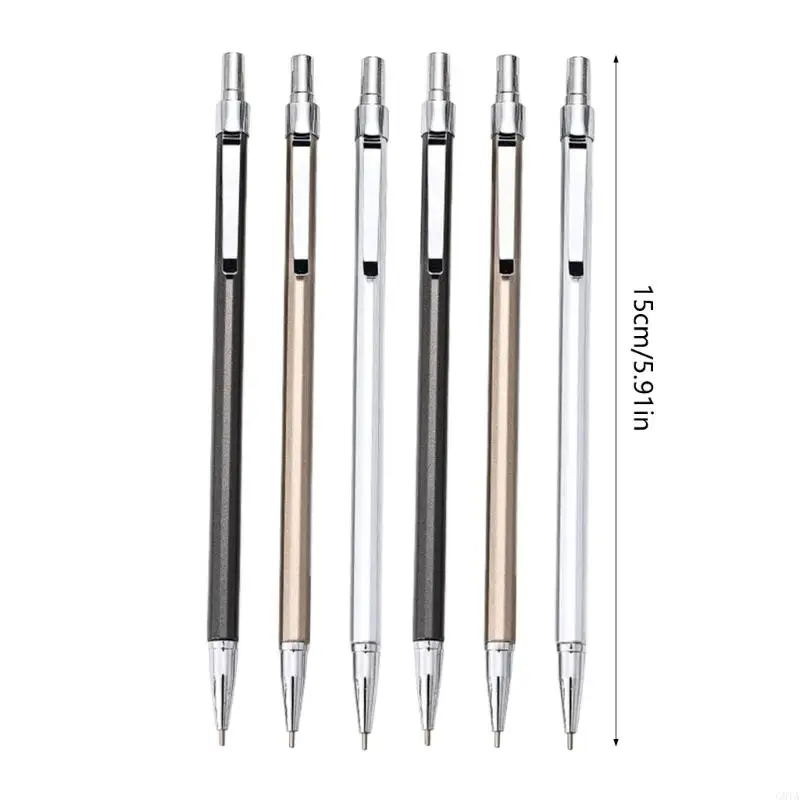 G8TA Metal Mechanical Pencil, 0.5 Automatic Drafting Pencil for Carpenter Marking