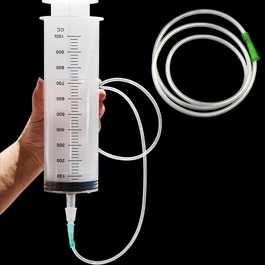 Kunststoffspritze, Erhältlich in den Größen 1000ml, 550ml, 350ml, 200ml, 100ml, 60ml, 20ml, 10ml, Geeignet für Laborabgabe, Klebstoffdosierung, Bewässerung und Veterinärmedizin