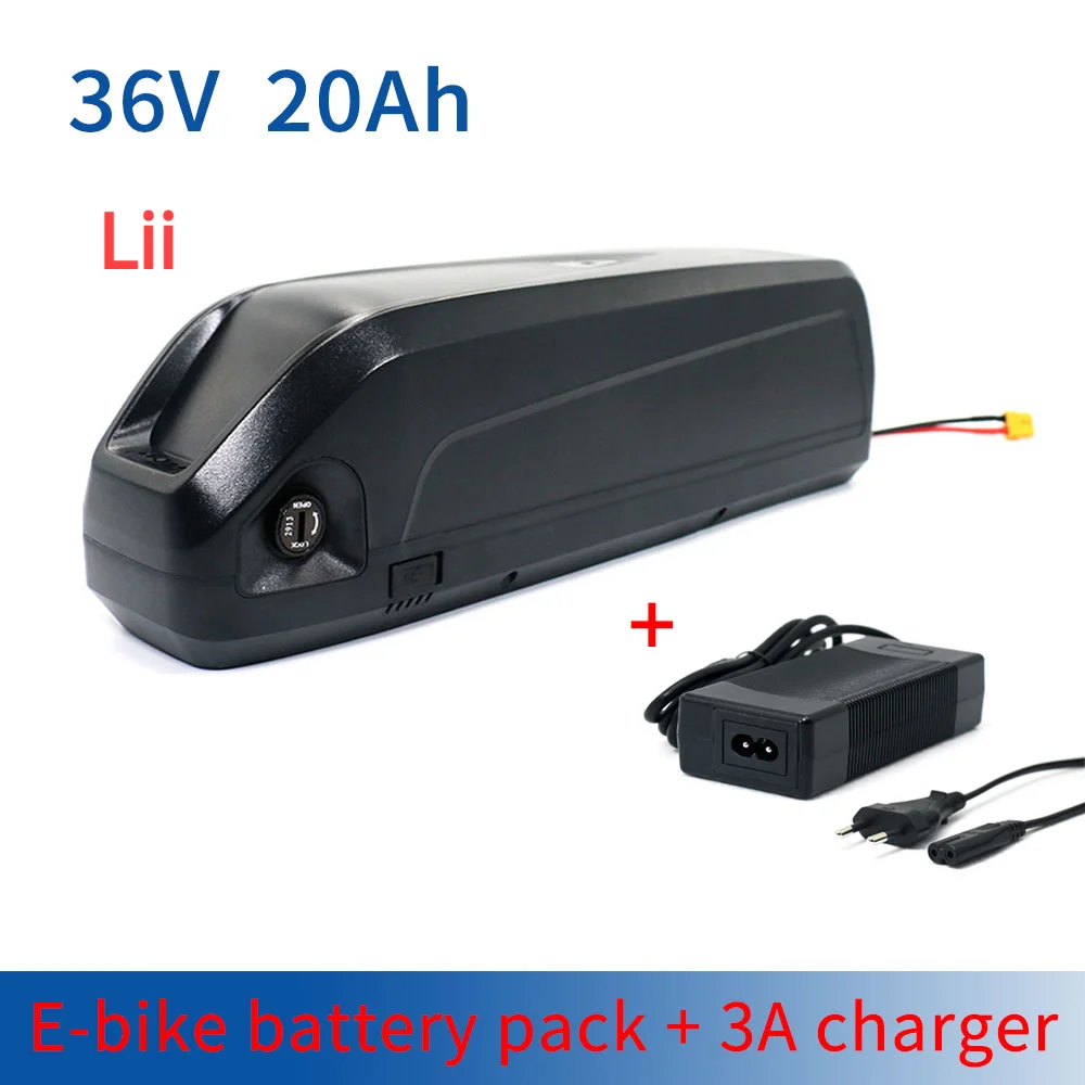 

36V 20Ah 18650 Battery Pack Hailong G65 Case for 250W-1000W EBike Motor Conversion Kit Electric Bicycle Scooters with 3A Charger