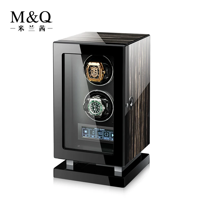 12 Slots Luxury Watch Display Leather Automatic Motor Watch Winder Safe