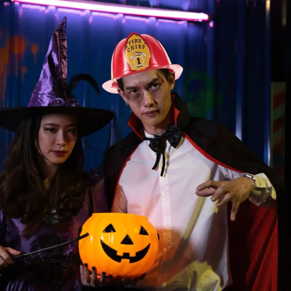 Fireman Hat Simulation Fireman Hat Makeup Toys Adjustable Fireman Safety Helmet Plastic Security Fireman Hat Toy Kids Toys