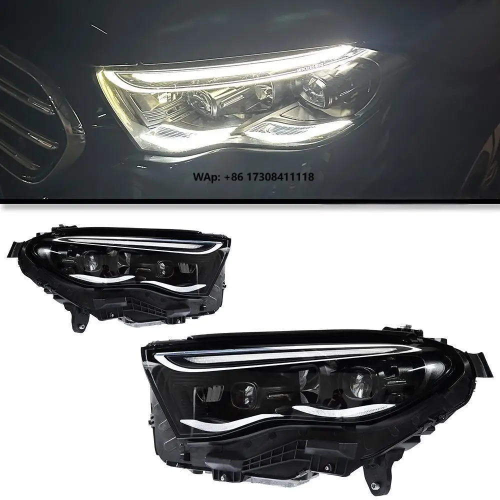

Модификация светодиодных фар в сборе для E-Class W214 (2024-2025) с линзами и низкопрофильными дневными ходовыми огнями