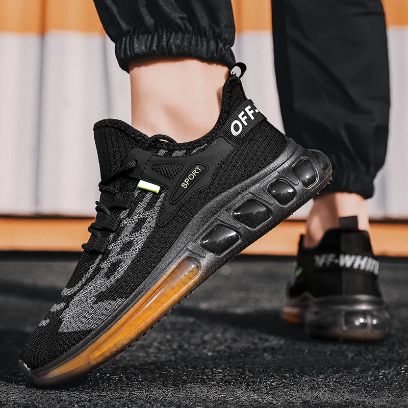 

Летняя спортивная обувь Feizhi Mesh, дышащая, новая, сверхлегкая, удобная и повседневная мужская обувь на мягкой подошве со шнуровкой