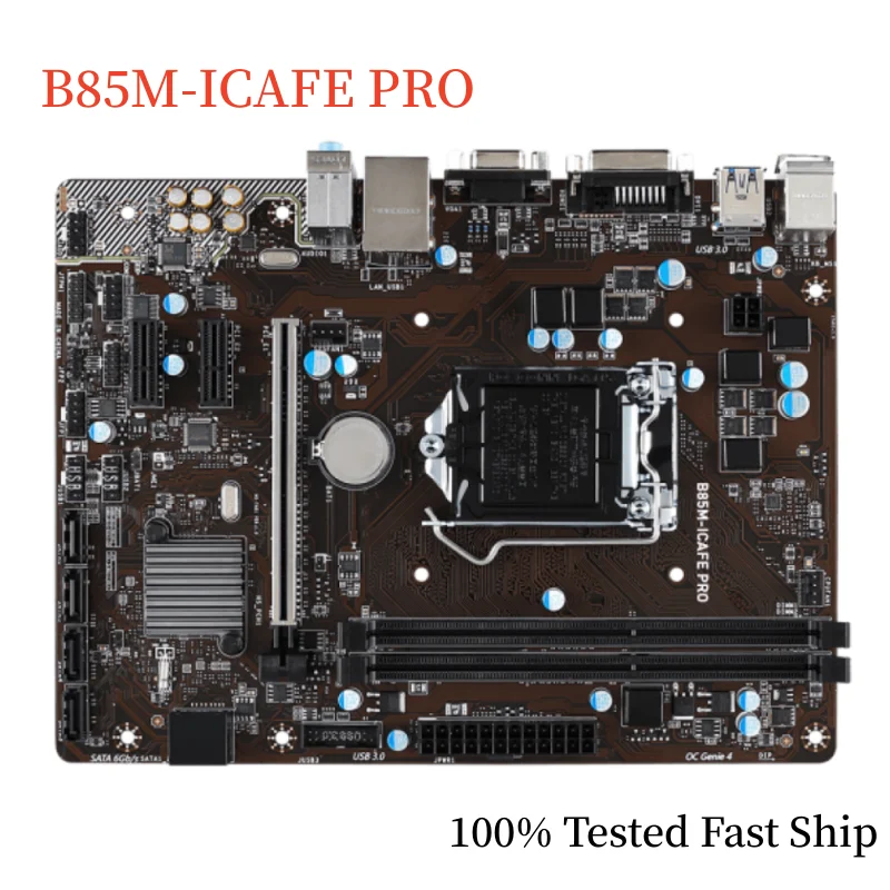 

For MSI B85M-ICAFE PRO Motherboard B85 16GB LGA 1150 DDR3 M-ATX Mainboard 100% Tested Fast Ship