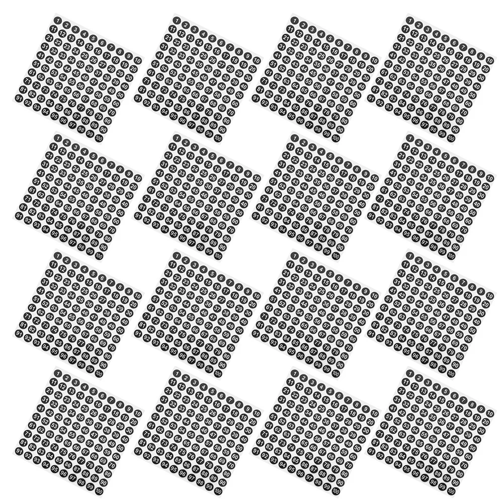 100 Waterproof Digital Stickers Round Arrow Stickers Paper Material for Inventory Classification and Packaging