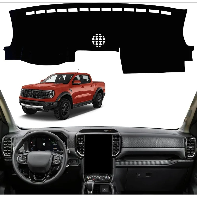

Коврик-накладка на приборную панель для Ford Ranger 2024-2025: защита от света и УФ-излучения