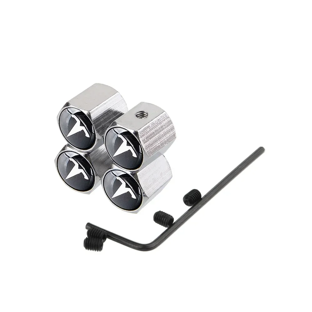 

4 шт. колпачки на ниппель для автомобилей Tesla, защитные колпачки от кражи, для моделей 3, Y, S, X, Model Y, Roadster, P75D, P85D, P90D, P100D, аксессуары