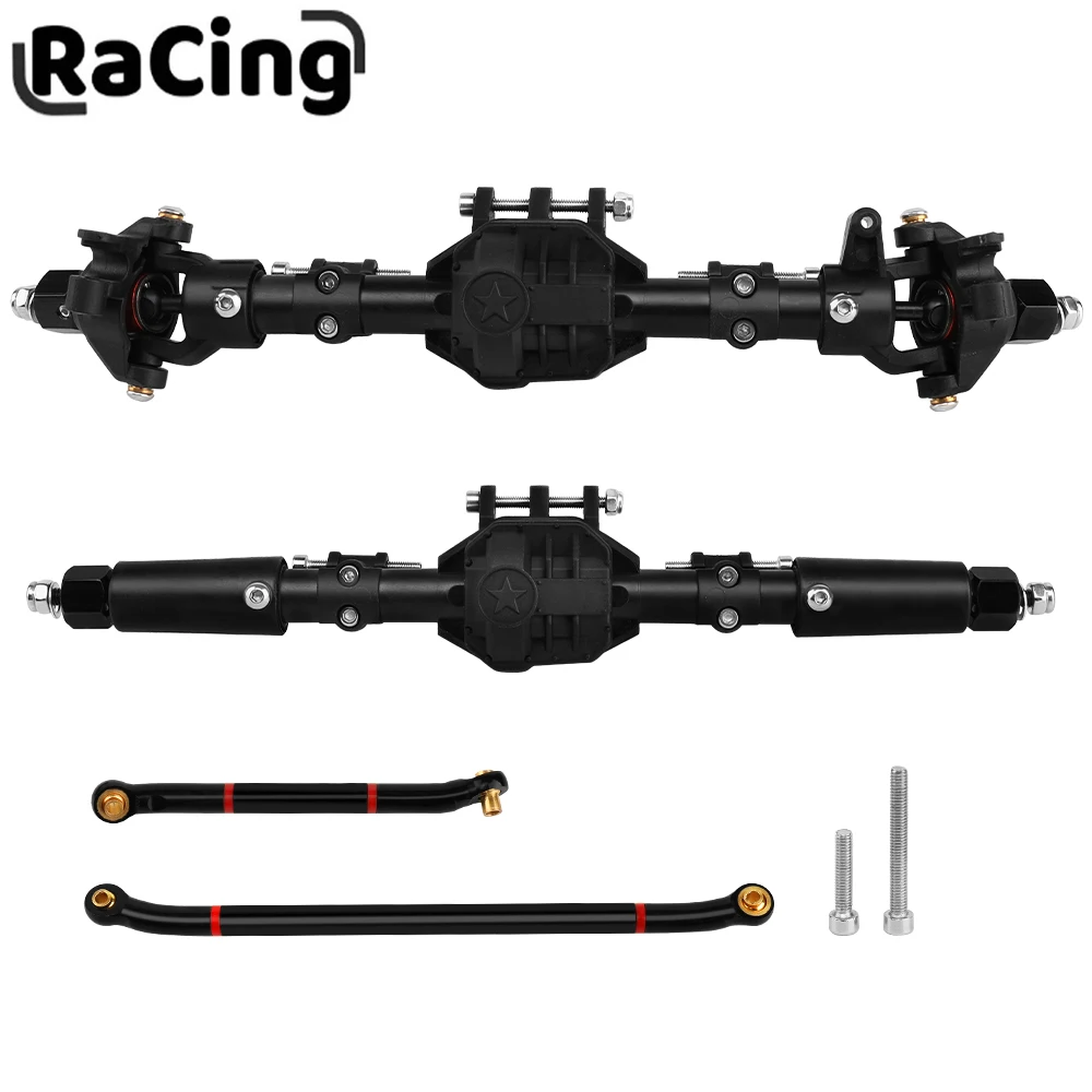 Plastic Shell Front & Rear Axle Assembly Steering Link for Axial SCX10 II 90046 1/10 RC Crawler Vehicle Replacement Parts