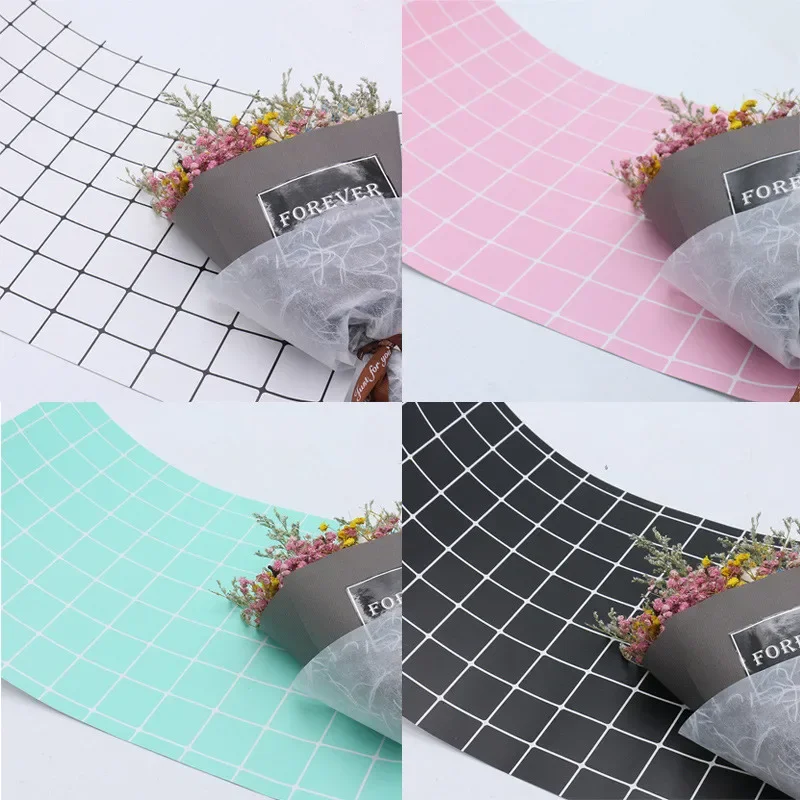 

Pink White Black Plaid Background Paper Simple Style Photo Photography Props Background Paper Singel Side