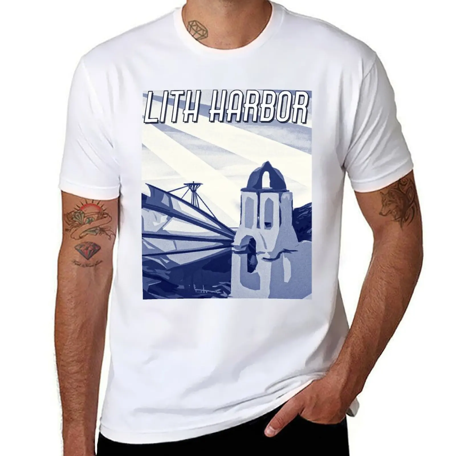 

Lith Harbor Vacation Poster- Maplestory T-Shirt t shirts for man pack white t shirt man plain T-Shirt