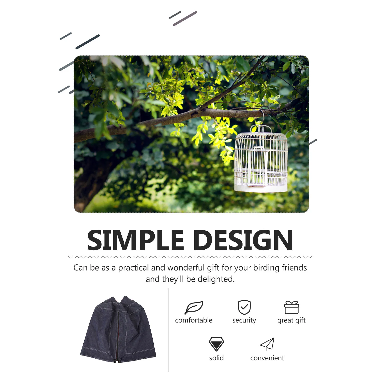 

Universal Double Layer Denim Bird Cover Protector High Shading For Parrot Cage Durable Washable Pet Cage Accessories Bird Lovers