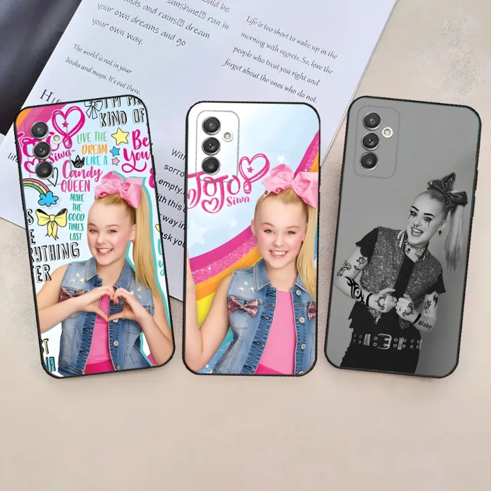 Butterfly Jojo Siwa  Phone Case For Samsung Galaxy A20,A21s,A22,A31,A32,A52,A53,A72,73,A80,A91 Soft Black Phone Cover