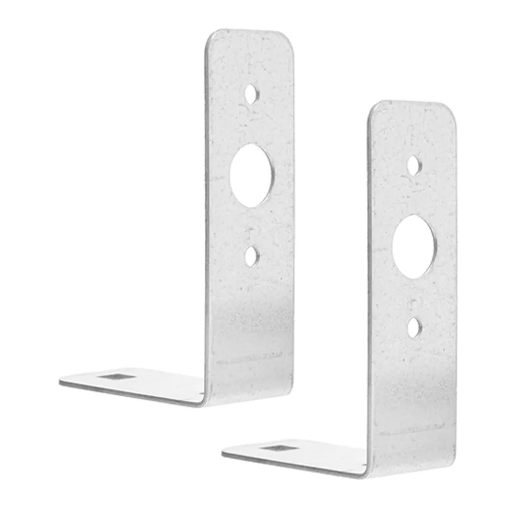 2Pcs L-Shaped Trailer Light Mounting Brackets Metal Right Angle Corner Brace for RV Marine Tail Lights Fixing Hardware