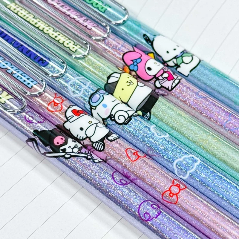 12 قطعة/الوحدة سانريو كورومي ميلودي سينامورول كيتي الصحافة هلام القلم لطيف 0.5 مللي متر الحبر الأسود أقلام محايدة مكتب اللوازم المدرسية