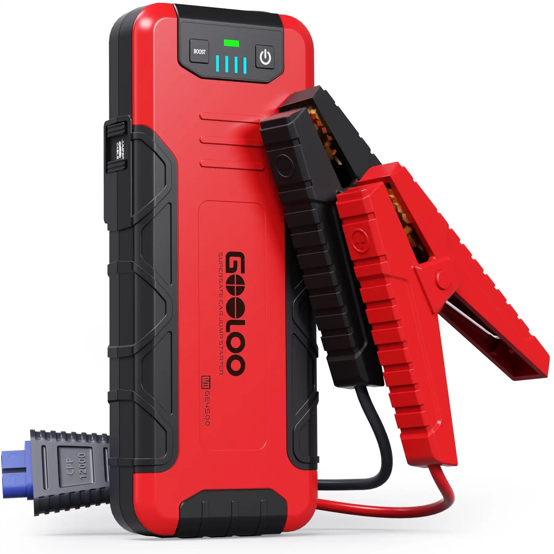 

GOOLOO Car Battery Jump Starter,4500A Peak Jump Starter with USB Quick Charge (10L Gas or Up 8L Diesel),GE4500 12V Jumper Pack