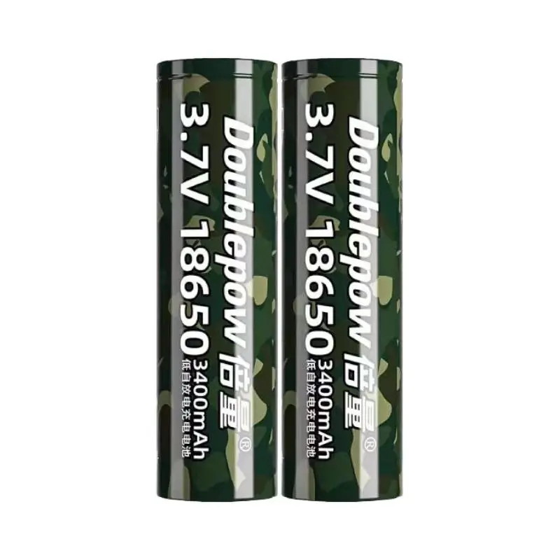 Batería recargable de iones de litio, 100%, 18650, 3,7 v, 3400mAh, para herramientas eléctricas de linterna, 2 unidades por lote