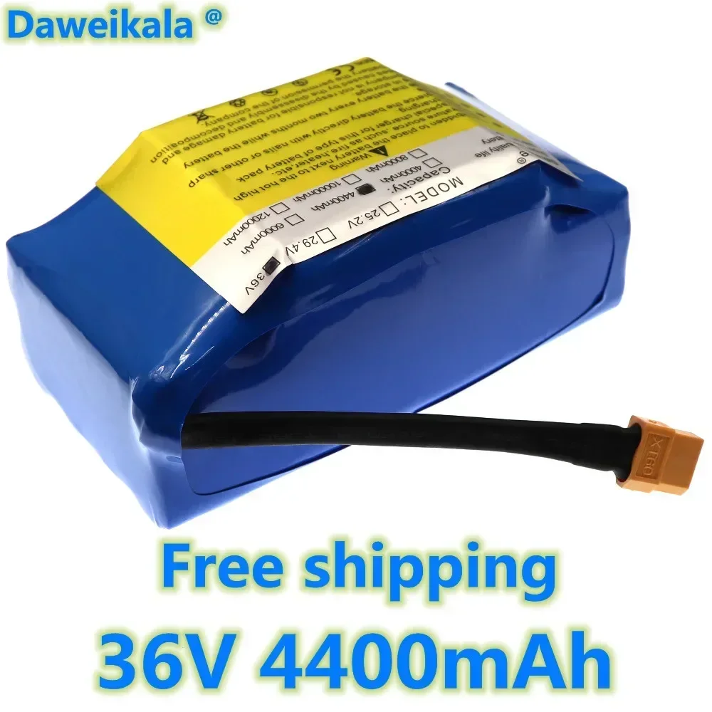 แบตเตอรี่แบบชาร์จไฟได้ลิเธียมไอออน36V ที่เหนือกว่า4.4AH ลิเธียมแบตเตอรี่โทรศัพท์4400 mAh สำหรับรถจักรยานยนต์แบบดูดด้วยตนเองระบบไฟฟ้า