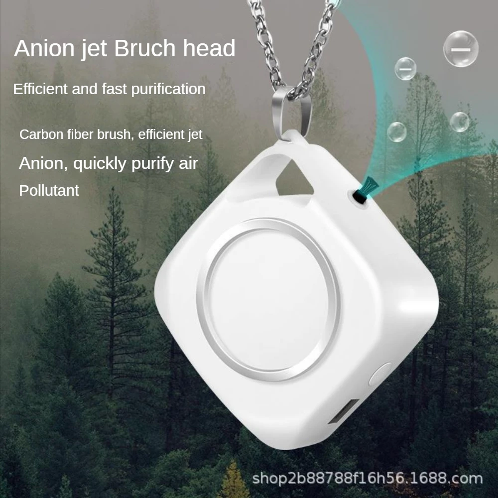 USB Air Purification Machine Portable Portable Halter Anion Mini Suitable for Home Car Office Fresh Air Air Purifier