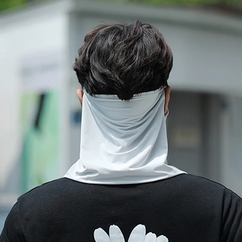 Sun Blocking Mask Hiking Scarf Bicycle Mask Sun Shading Mask Ice Silk Sunlight Blocking Scarf Cycling Hiking Scarves 햇빛차단마스크