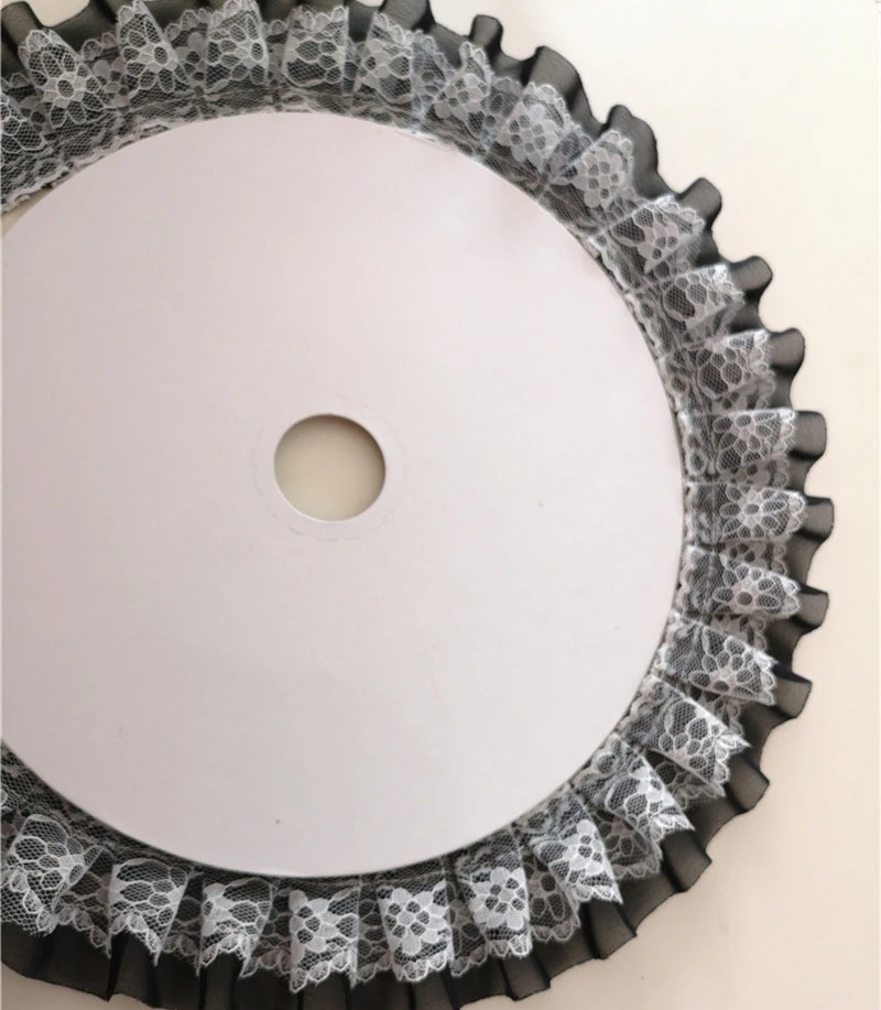 10 Meter/Lot Faltenbündchen-Spitze DIY Spitzenzubehör für Kleidung und Röcke RS24565 – Detail 13