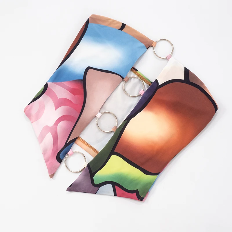 CUTENOVA المرأة ثلاثية الأبعاد مطبوعة دائرة المرقعة الجوف خارج تانك القمم نحيل مرونة الخصر 7 نقاط فستان أطفال مع سروال داخلي الصيف الشارع موضة مجموعة #6