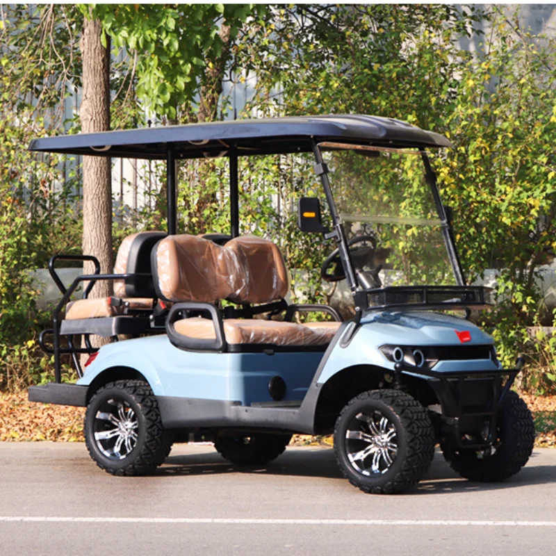 New Hunting Club Street Legal Utility Vehicle Electric Lithium Golf Cart 2/4/6 Seaters Solar Powered Unlimited Electricity