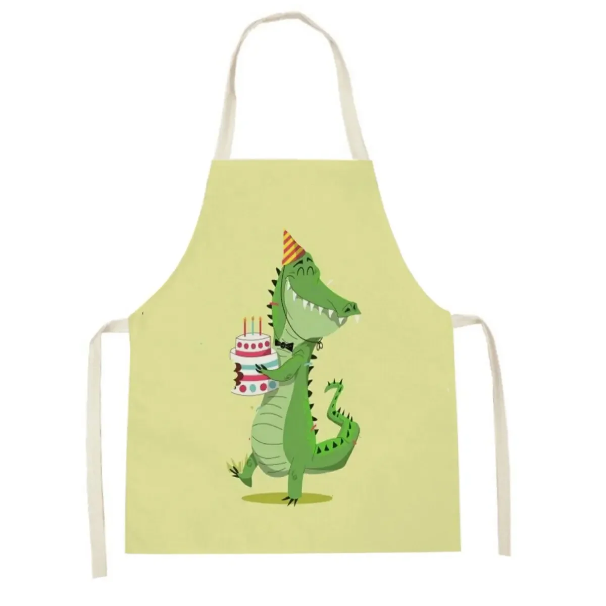 Tropical Pineapple Fruit Pattern Kitchen Apron Home Cleaning Vegetable Daisy Flower Apron Home Cooking Bib Baking Decoration