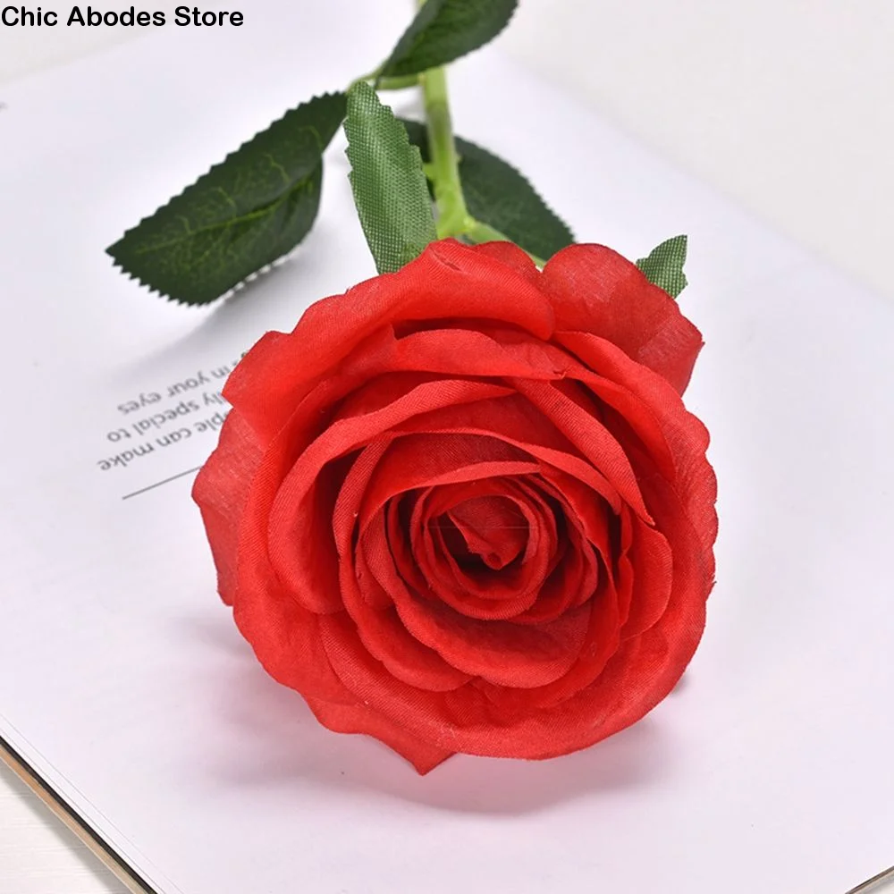

DIY Party Home wedding flowers Bouquet Wedding Decoration Fake Flowers artificial roses Artificial Flowers Silk Roses