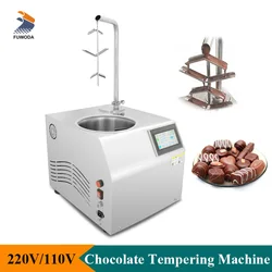 New Tabletop Chocolate Fountain Tempering Machine 7L Chocolate Dispenser Melter with Digital Display Panel Commercial Use