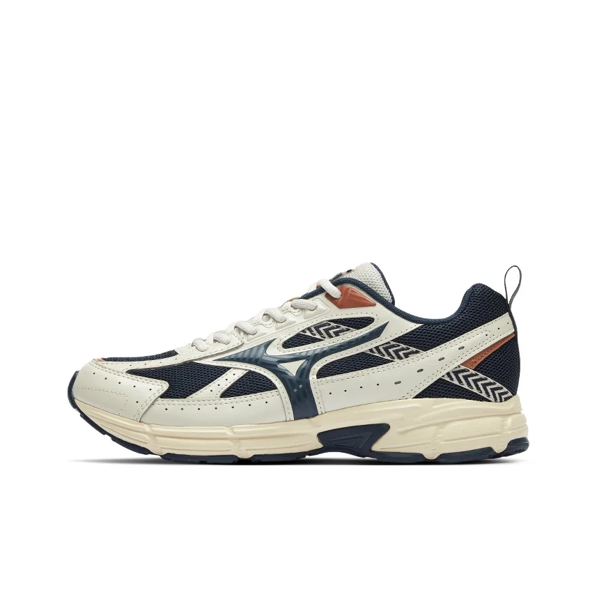 POIZON Mizuno Speed ​​Zapatillas para correr informales de goma antideslizantes de caña baja unisex beige azul D1GH223021