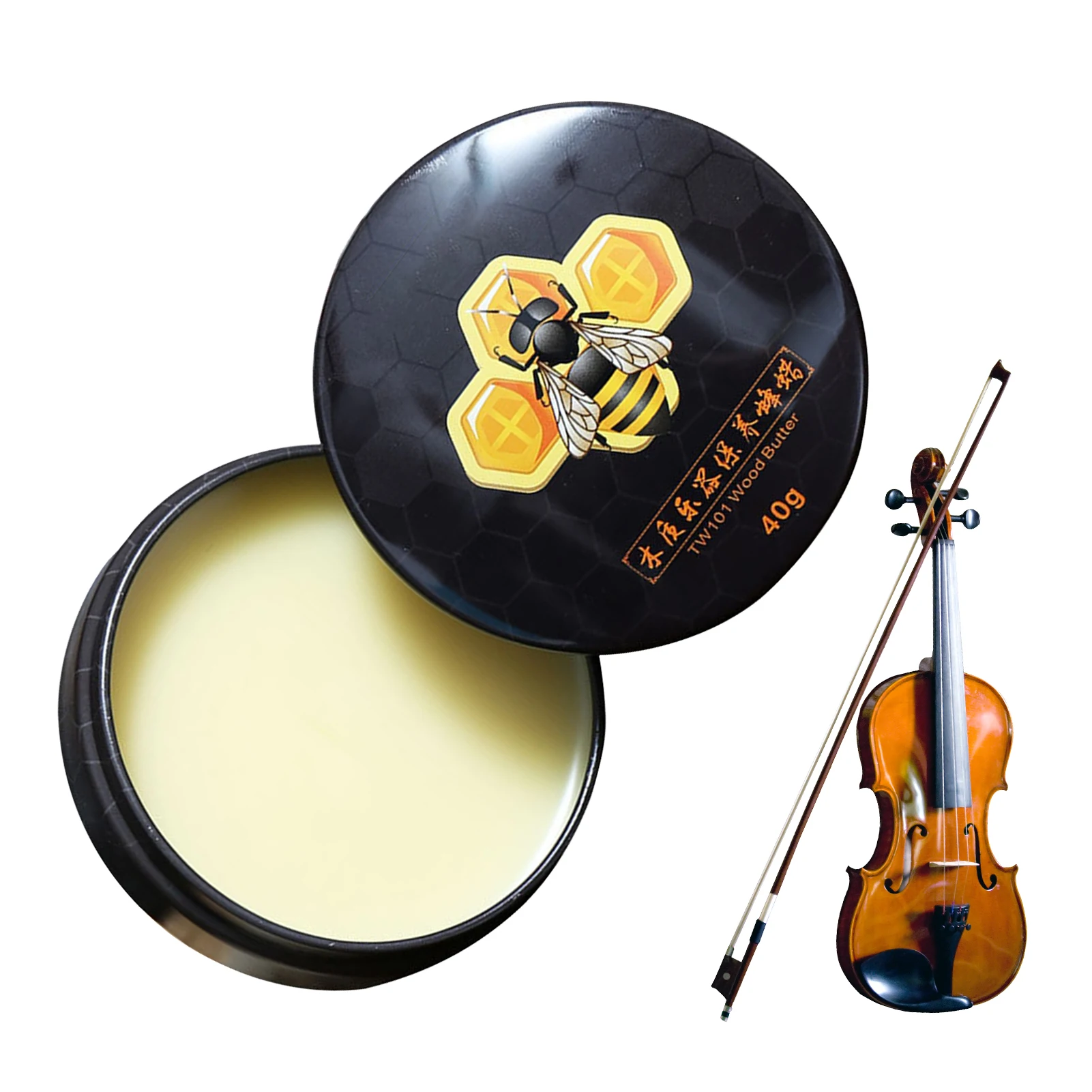 Guitar Wax Guitar Polish Care Beeswax Wood Musical Instrument Cleaner Piano Erhu Cleaning Care Oil Extends Fretboard And String