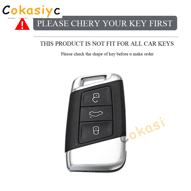 TPU Car Smart Key Case Cover Bag  Fashion Keychain For VW Volkseagen Passat B8 Magotan For Skoda Superb A7 Kodiaq Seat Shell Fob