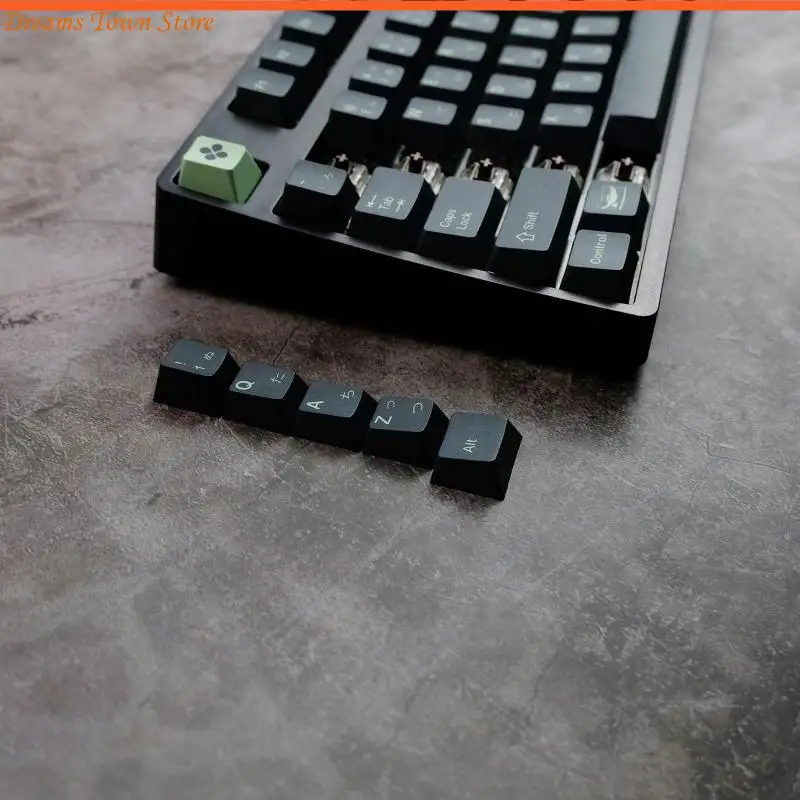HX6A Green Wasabi Mustard Keycaps PBT Sublimation لوحة المفاتيح الميكانيكية الأصلية مجموعة كاملة من السوشي 142 مفاتيح Keys Keys