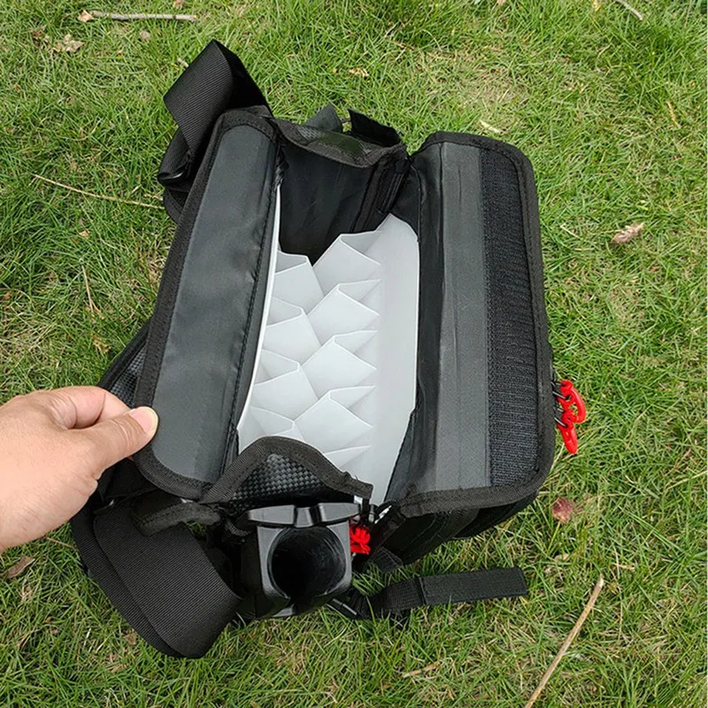 Multifunctional Waterproof Lure Bag Wooden Shrimp Bait Bag Iron Plate Imitation Bait Bag Fishing Bag