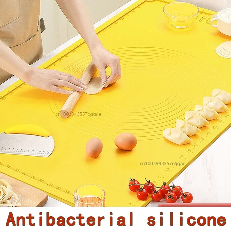 Oversize Thickened Food Grade Silicone Mat Roll Pastry and Bakery Accessories Cake Dough Rolling Mat Board Kitchen Baking Tools