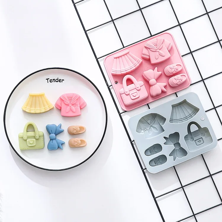

JK-style Clothing Silicone Molds Joshi Koukousei Fondant Candy Chocolate Baking Mould Baby Clothes Cake Decoration Accessories