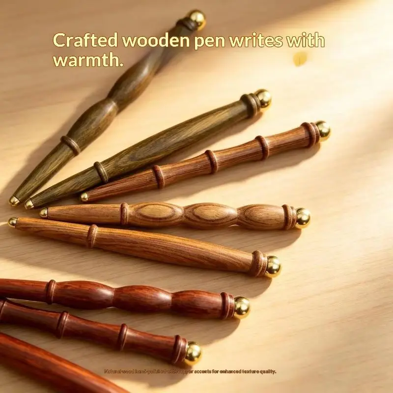 Neck Foot Wood Trigger Point Massage Gua Sha Tools Home Gym Professional Brass Reflexology Massage Tool Thai Foot Massage Stick