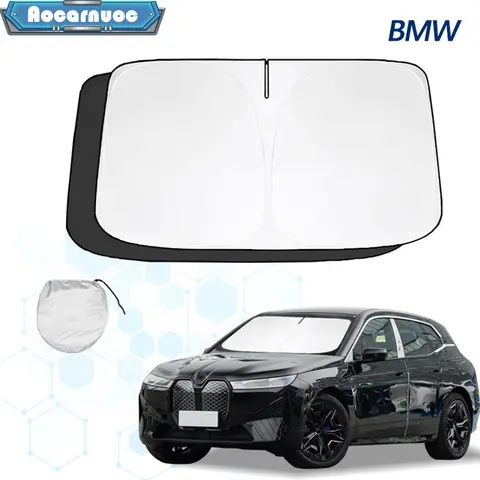 자동차 앞 유리 햇빛가리개, BMW ix 2021 2022 2023 인테리어 보호대 액세서리, 자동차 앞 유리창 태양 반사 필름, 1 개/세트