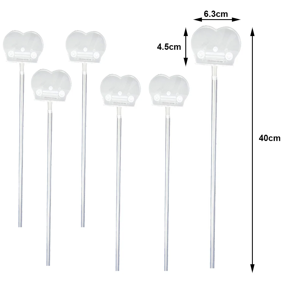 15 Set 16" Long Clear Balloon Holder for LED Bobo Balloons Stick with Cups Bubble Ballons Sticks Holder Balloon Accessories view 6