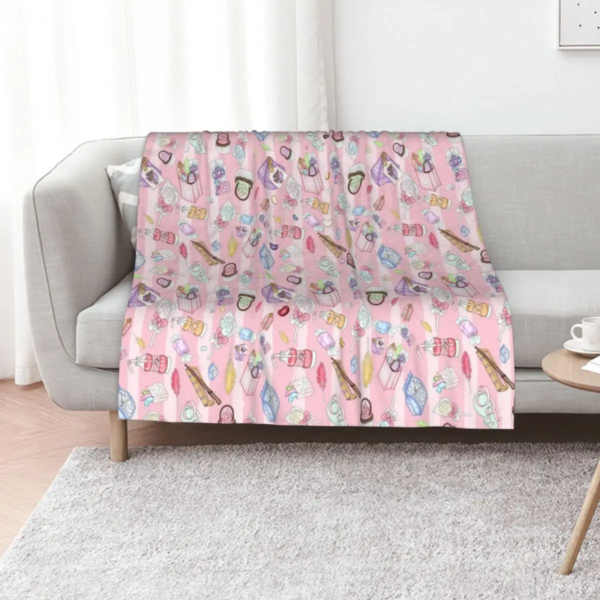 Honeydukes Wizarding Sweet Shop Throw Blanket Furry blankets and throws for babies Flannels Hairys sofa bed Blankets