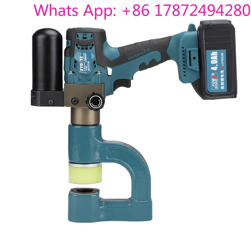 Lithium Electric Hydraulic Bridge Drilling Device C-Shaped Steel Purlin Electrical Box Punching Tool for Metalworking